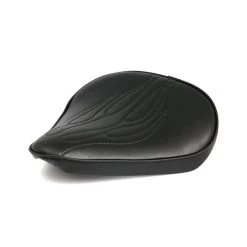 14 X 12.5" Bobber Seat "Flames" Black -Motoronderdelen Winkel 14 x 125 bobber seat flames black 1
