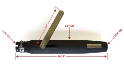 Emgo 40CM Slash Cut Shorty Black 24 Emgo 40CM Slash Cut Shorty Black -Motoronderdelen Winkel 16 tapered black universal silencer 3