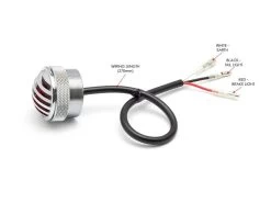 1.65" Chrome Flush Mount Prison Grid LED Stop / Taillight -Motoronderdelen Winkel 165 chrome flush mount prison grid led stop tailli 4