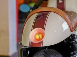 1.65" Solid Brass Mini Flush Mount CNC Machined Prison Grill LED Stop / Tail Light