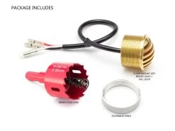 1.65" Solid Brass Mini Flush Mount CNC Machined Prison Grill LED Stop / Tail Light -Motoronderdelen Winkel 165 solid brass mini flush mount cnc machined pris 5