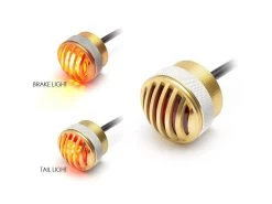 1.65" Solid Brass Mini Flush Mount CNC Machined Prison Grill LED Stop / Tail Light -Motoronderdelen Winkel 165 solid brass mini flush mount cnc machined pris 6