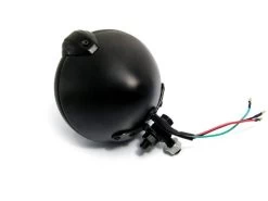 4.75 "Chopper Headlight" Bates Style "Black -Motoronderdelen Winkel 475 chopper headlight bates style black 1