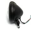 4.75 "Chopper Headlight" Bates Style "Black -Motoronderdelen Winkel 475 chopper headlight bates style black
