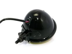 4.75" Chopper Headlight "Bates Style" Black & Yellow -Motoronderdelen Winkel 475 chopper headlight bates style black yellow 4