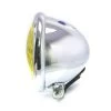 4.75" Chopper Headlight "Bates Style" Chrome & Yellow