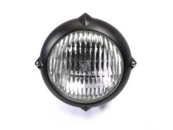 5.5 "Vintage Headlight Bottom Mount Black