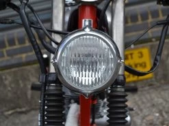 5.5 "Vintage Headlight Bottom Mount Polished -Motoronderdelen Winkel 55 vintage headlight bottom mount polished 5