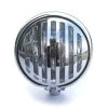 5.75" Grid Chrome Headlight With Bottom Mount -Motoronderdelen Winkel 575 grid chrome headlight with bottom mount
