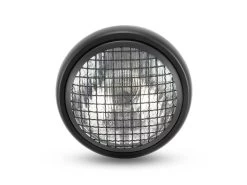 6" Mesh Headlight Scrambler Black -Motoronderdelen Winkel 6 mesh headlight scrambler black 1