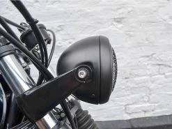 6" Mesh Headlight Scrambler Black -Motoronderdelen Winkel 6 mesh headlight scrambler black 7