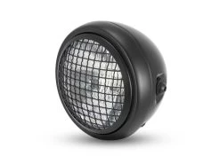 6" Mesh Headlight Scrambler Black -Motoronderdelen Winkel 6 mesh headlight scrambler black 9