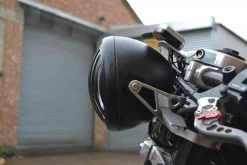 6.75" Steampunk Chopper Matte Black Headlight -Motoronderdelen Winkel 675 steampunk chopper matte black headlight 3