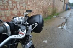 6.75" Steampunk Chopper Matte Black Headlight -Motoronderdelen Winkel 675 steampunk chopper matte black headlight 4