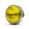 7" Bobber Chrome/Black Headlight - Yellow Lens -Motoronderdelen Winkel 7 bobber chrome black headlight yellow lens