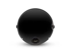 7" Gloss Black Shorty Metal Headlight - 12v / 55w Sealed Beam -Motoronderdelen Winkel 7 gloss black shorty metal headlight 12v 55w seale 4