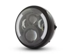 Daytona Side-Mount "Capsule120" Led Headlight Black E-Marked -Motoronderdelen Winkel 7 multi led headlight with indicators black type 2