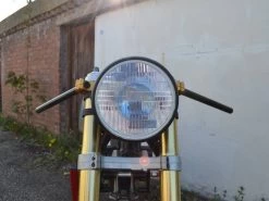 7.5 "Chopper Headlight Matt Black Extra Large