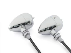 "Aviator" Classic Chrome Alumnium Turn Signal Set -Motoronderdelen Winkel aviator classic chrome alumnium turn signal set 10