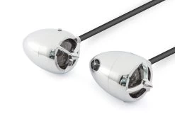 "Aviator" Classic Chrome Alumnium Turn Signal Set -Motoronderdelen Winkel aviator classic chrome alumnium turn signal set 15