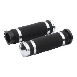 Avon Grips Avon Perf Air-SS Grips, Chrome 1 Inch/25,4mm -Motoronderdelen Winkel avon grips avon perf air ss grips chrome 1 inch 25
