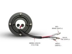 Beehive CNC Brake / Rear Light Black -Motoronderdelen Winkel beehive cnc brake rear light black 7