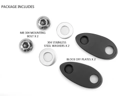 Billet CNC Aluminium Turn Signal Adapter Plates For Harley Davidson -Motoronderdelen Winkel billet cnc aluminium turn signal adapter plates fo 4