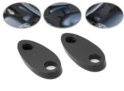 Billet CNC Aluminium Turn Signal Adapter Plates For Harley Davidson -Motoronderdelen Winkel billet cnc aluminium turn signal adapter plates fo 5