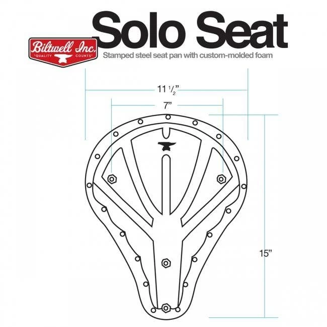 Biltwell Raw Solo Bobber Seat 5 Biltwell Raw Solo Bobber Seat - Afbeelding 3