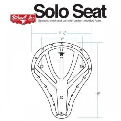 Biltwell Raw Solo Bobber Seat -Motoronderdelen Winkel biltwell raw solo bobber seat 7