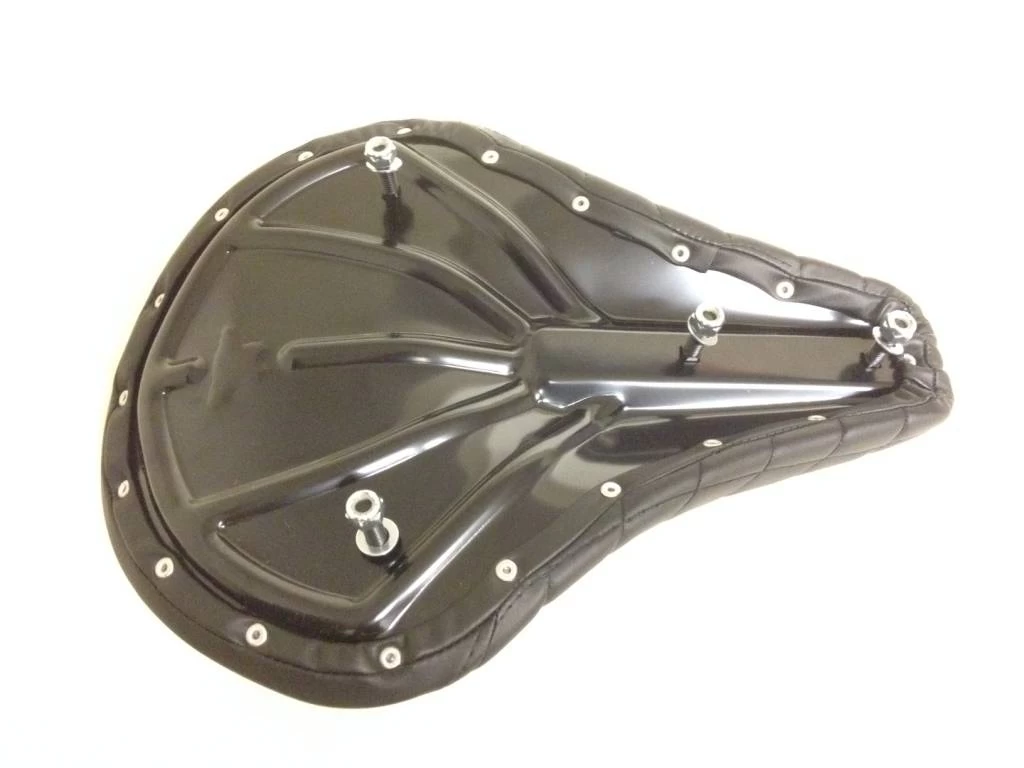 Biltwell Solo Diamond Stitch Bobber Seat 4 Biltwell Solo Diamond Stitch Bobber Seat - Afbeelding 2