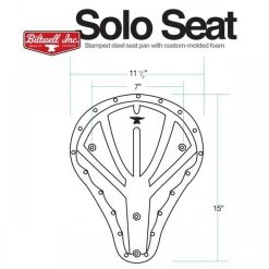 Biltwell Solo Tuck N' Roll Stitch Bobber Seat -Motoronderdelen Winkel biltwell solo tuck n roll stitch bobber seat 4