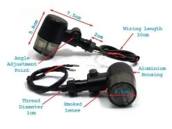 Black Classic Barrel Led Turn Signals -Motoronderdelen Winkel black classic barrel led turn signals 5