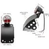Black Curved Side Mount Miller LED Stop