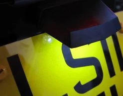 Black Universal Bolt On LED License Plate Light - Emarked -Motoronderdelen Winkel black universal bolt on led license plate light em 4