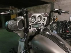 Burly 15" Rise Bagger Bar Black 1-1/4" H-D FLHT, FLHX 08-19