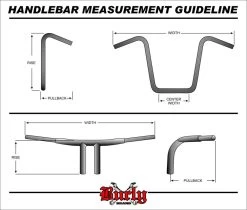 Burly 18" Rise Gorilla Ape Hanger Bar 1-1/4" H-D 82-10