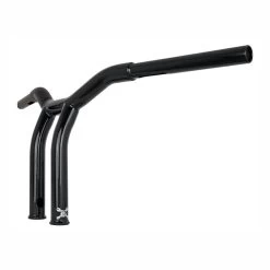 Burly Dominator Raked 1-1/4" T-Bar 10" Rise, Gloss Black