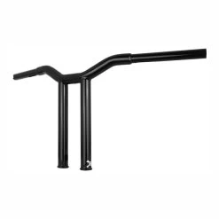Burly Dominator Straight 1-1/4" T-Bar 12" Rise, Gloss Black