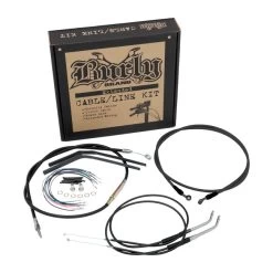 Burly FLST 00-06 14" Ape Hanger Cable/line Kit