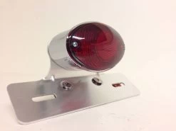 Cat Eye Chrome Tail Light With Plate Holder -Motoronderdelen Winkel cat eye chrome tail light with plate holder 2