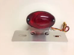 Cat Eye Chrome Tail Light With Plate Holder -Motoronderdelen Winkel cat eye chrome tail light with plate holder 4