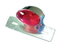 Cat Eye Chrome Tail Light With Plate Holder -Motoronderdelen Winkel cat eye chrome tail light with plate holder 9