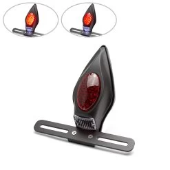 Chrome Alloy Tombstone LED Stop Tail Light -Motoronderdelen Winkel chrome alloy tombstone led stop tail light 7