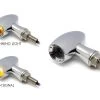 Chrome Mini LED Turn Signals Type "Ladz" -Motoronderdelen Winkel chrome mini led turn signals type ladz