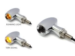 Chrome Mini LED Turn Signals Type "Ladz"