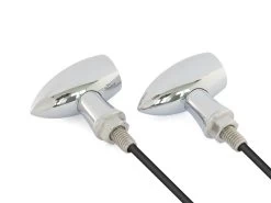 Chrome Mini LED Turn Signals Type "Ladz" -Motoronderdelen Winkel chrome mini led turn signals type ladz 4