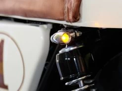 Chrome Mini LED Turn Signals Type "Ladz" -Motoronderdelen Winkel chrome mini led turn signals type ladz 5