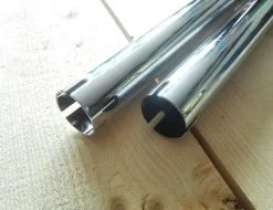 Chrome-plated Long Shots Extensions (Set) -Motoronderdelen Winkel chrome plated long shots extensions set 1