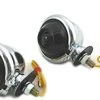 Chrome & Smoke Bullet Turn Signal Set (2Pc) -Motoronderdelen Winkel chrome smoke bullet turn signal set 2pc